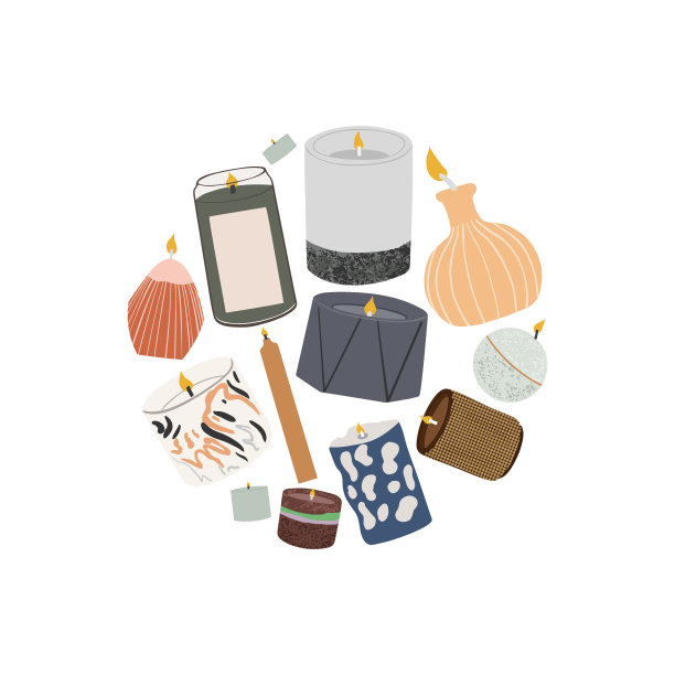 网页横幅装饰室内蜡烛。图片下载