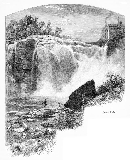 田纳西下瀑布，纽约州，美国，美国地理图片下载