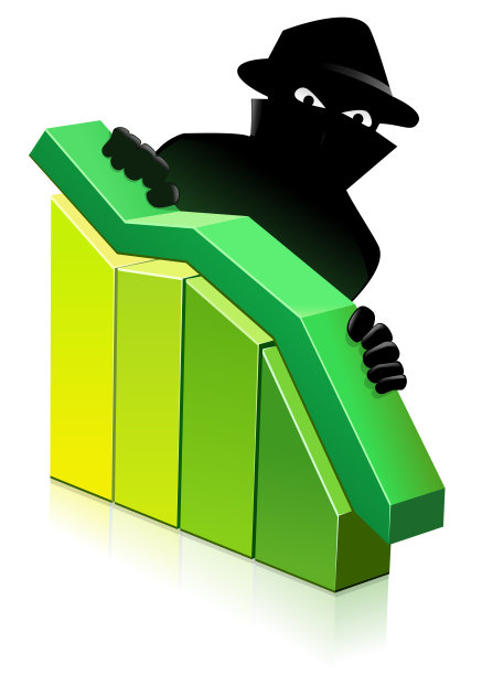 犯罪率下降(孤立)图片下载