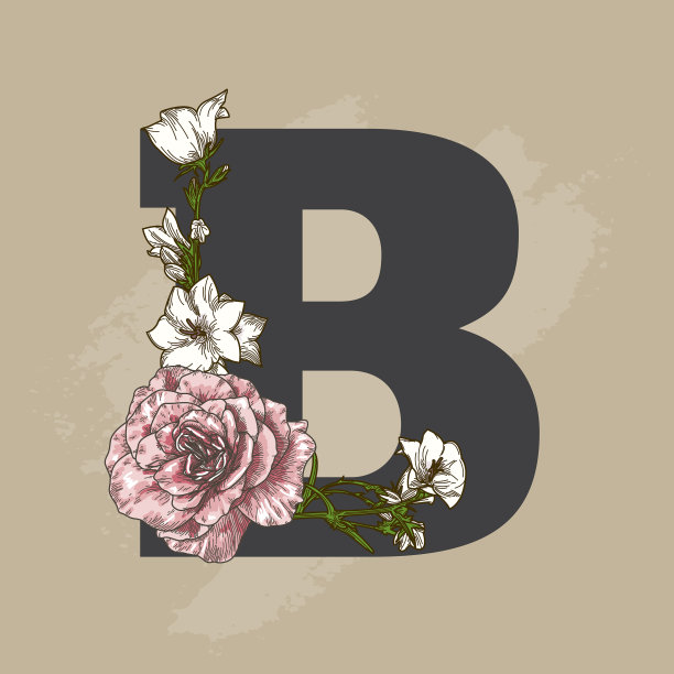 复古米色花落帽信图片下载