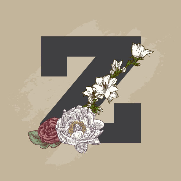 复古米色花落帽信图片下载