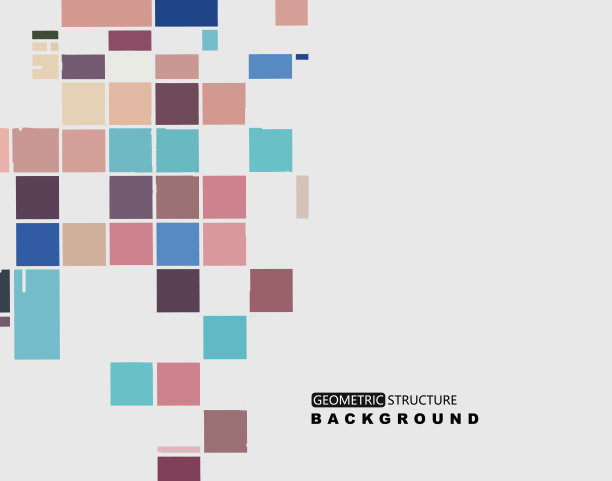 色彩鲜艳的几何样式图案背景图片下载