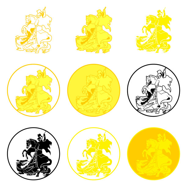 彩色圣乔治奖章图片下载