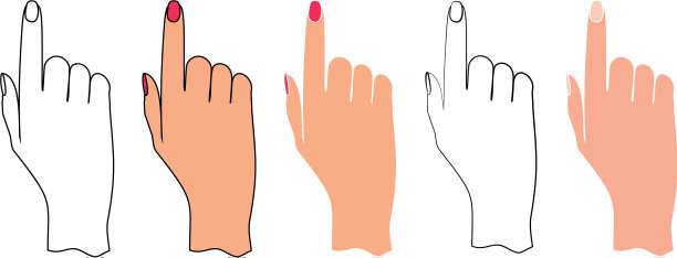 手的手指指向图片下载