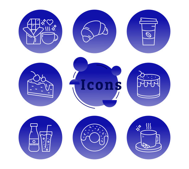 食品和饮料信息图模板可编辑笔划…牛排，鸡肉，寿司，披萨，汉堡，浓缩咖啡，水图片下载