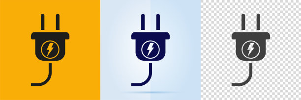电插头图标设置。图片下载