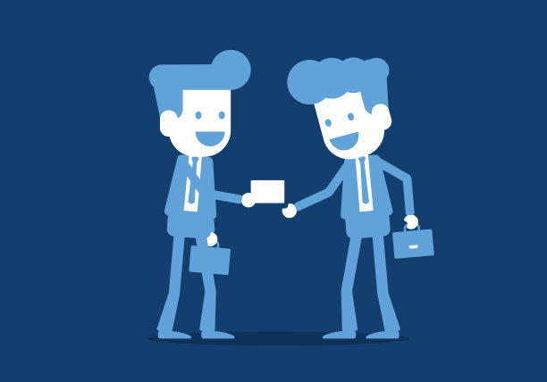 商务人士交换名片图片下载