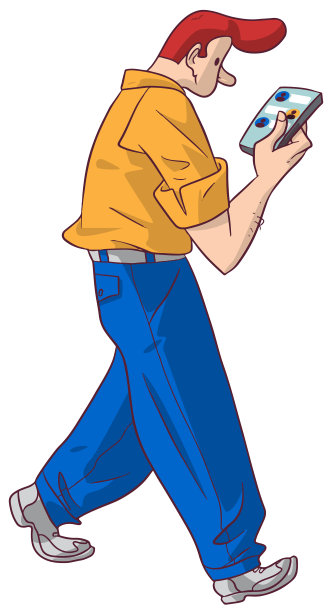 社交媒体的智能手机图片下载