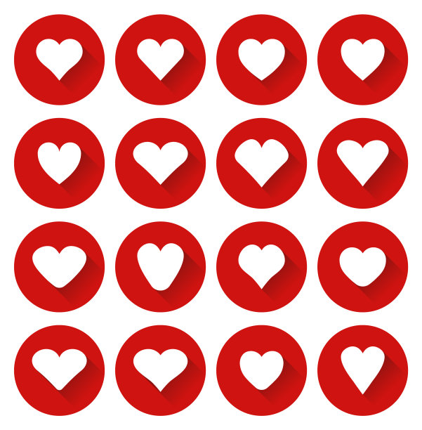 红心图标。图片下载