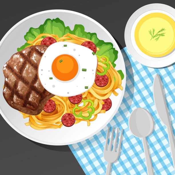 桌上摆着健康的早餐图片下载