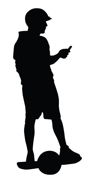 骑单轮滑板的人图片下载