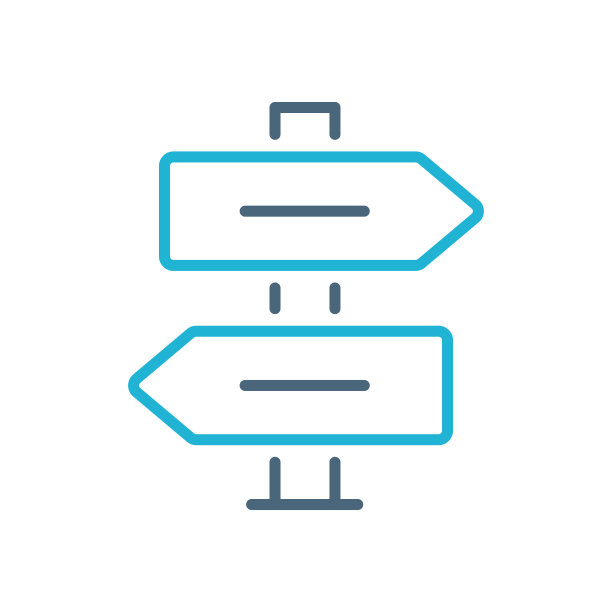 方向的指标。旅行目的地-线路图标。向量股票插图图片下载