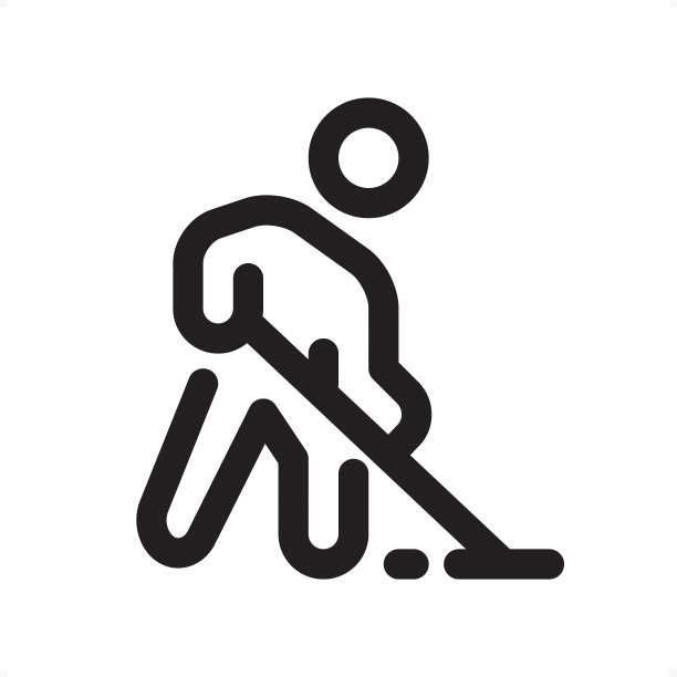 清洁地板-轮廓图标-完美像素标志图片下载