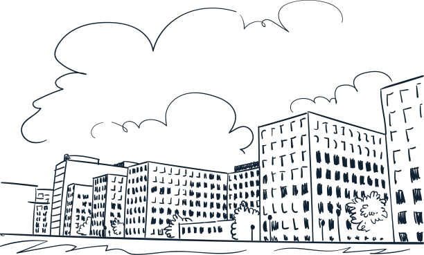 建筑素描素描线条艺术柏林单色图片下载