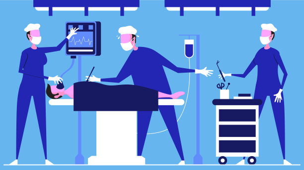 医疗团队在手术室进行外科手术图片下载