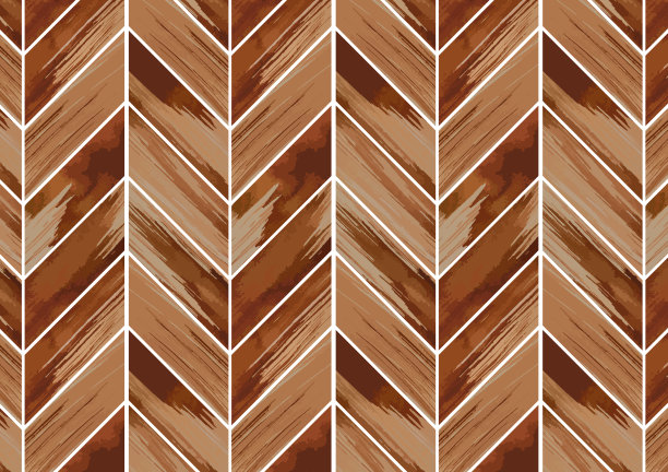 水彩法国人字形木板地板和墙壁背景插图图片下载