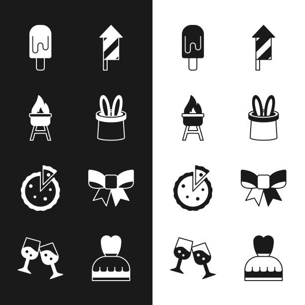 设置魔术师的帽子和兔子耳朵烧烤架图片下载