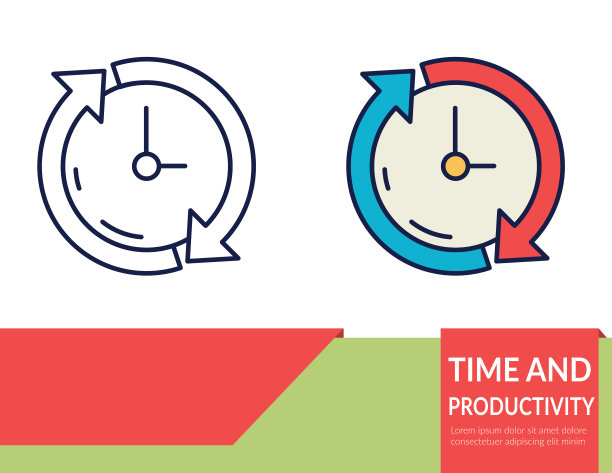 细线时间图标-时间箭头图片下载