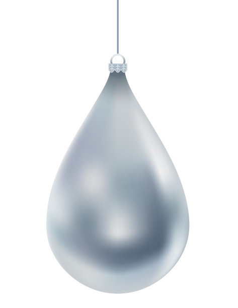 闪亮的银制圣诞装饰品图片下载