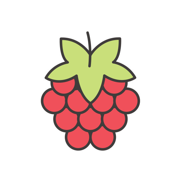 树莓可爱的水果图标图片下载