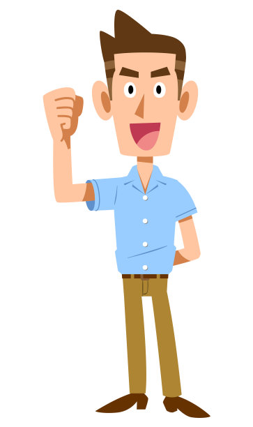 一名身穿短袖衬衫的男子摆出了一个内脏姿势图片下载