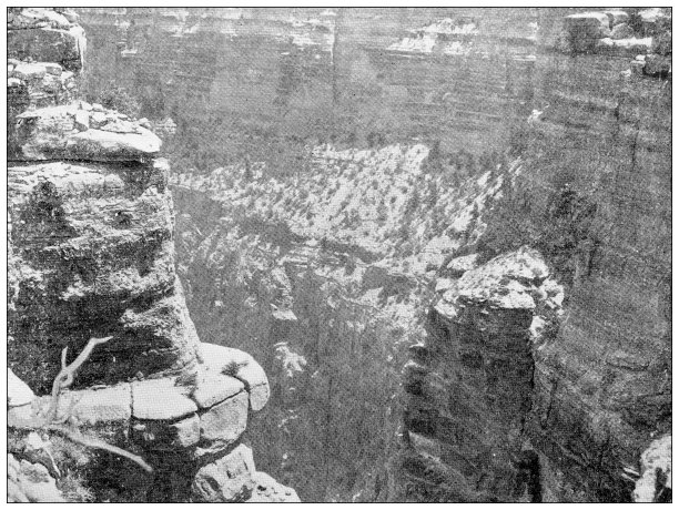 大峡谷的古董旅行照片图片下载