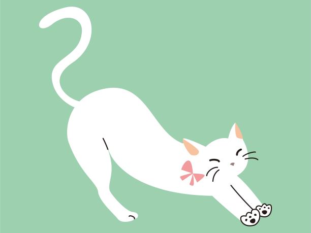 放松动物的插图图片下载