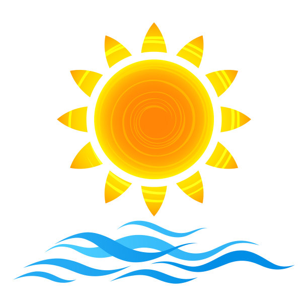 太阳和波图片下载