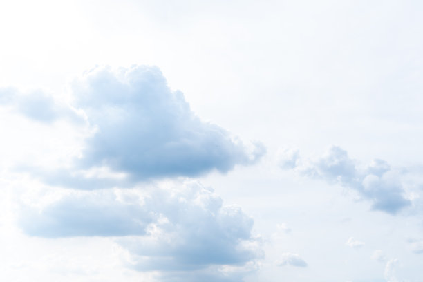 蓝色的天空背景与微小的云。阴森生动的青色景观在环境日地平线天际线看春风图片下载