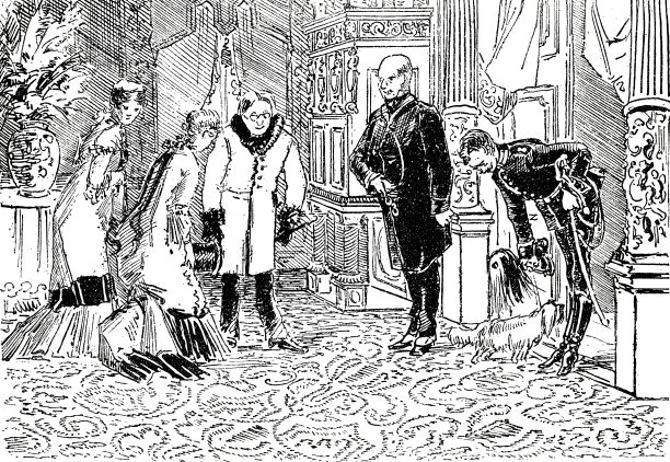 士兵迎接房子的女主人图片下载