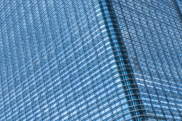 城市中现代商业建筑的细节拍摄图片下载