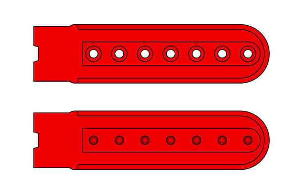 红色塑料Snapback盖封闭带在白色背景图片下载