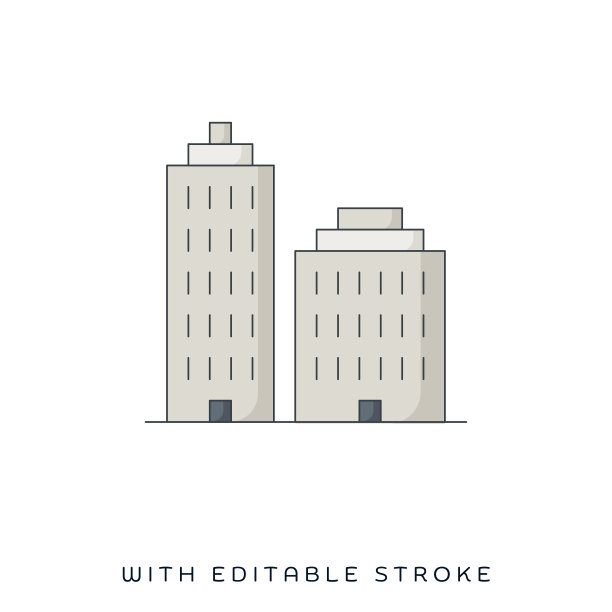 城市规划平面及直线图标图片下载