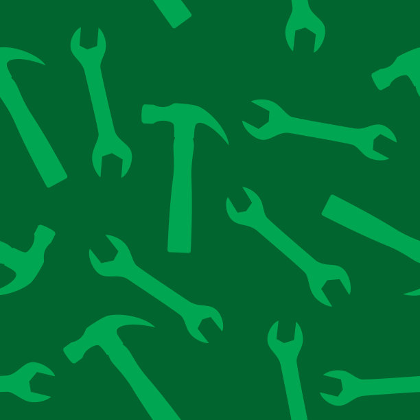 锤和扳手模式剪影图片下载