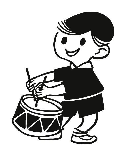 男孩打鼓图片下载