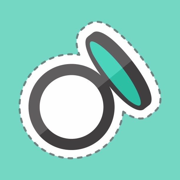 贴纸线剪窗帘。适合美容护理的象征。简单的设计可编辑。设计模板向量。简单的符号说明图片下载