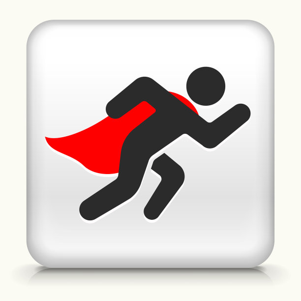 超级英雄与Cape Running图标图片下载