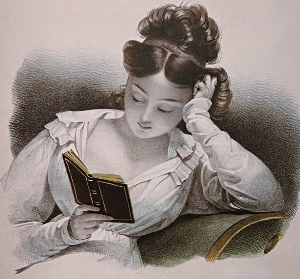 少年美人读书，手放在头上图片下载