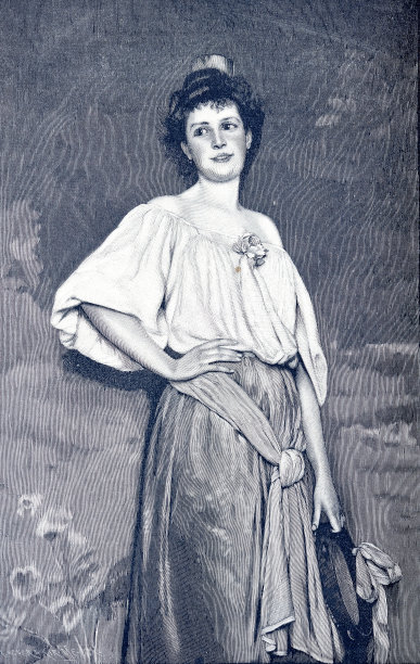 胜利的信心:年轻，漂亮的女人，站着图片下载