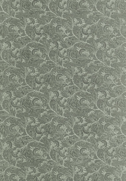 仿古绿色纸纹理与花卉图案背景图片下载