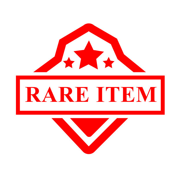 简单的肮脏的红色橡胶印章稀有物品分离图片下载