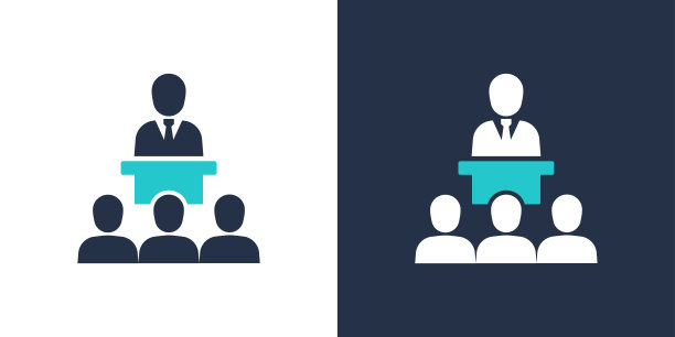 会议图标。固体图标矢量插图。用于网站设计，logo, app，模板，ui等。图片下载