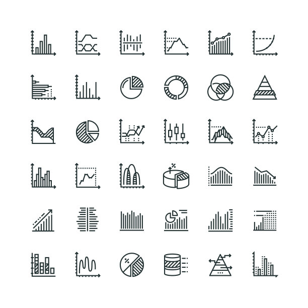 图形和图表图标集图片下载