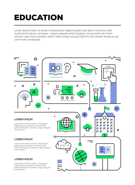 教育信息图表设计图片下载