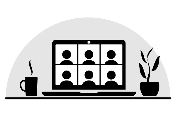 视频会议，在家工作。图片下载