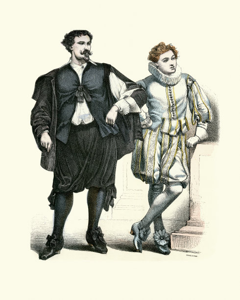 时尚史，荷兰艺术家和页，17世纪图片下载