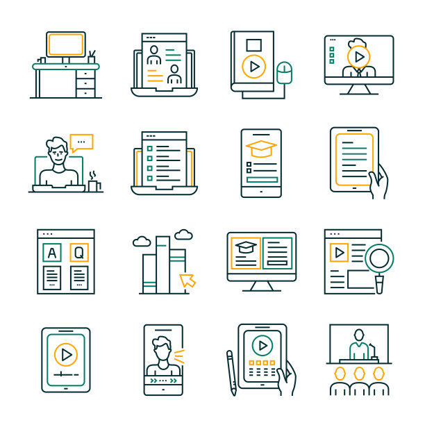 工程线图标可编辑描边。建筑，电力，工程，农业图片下载