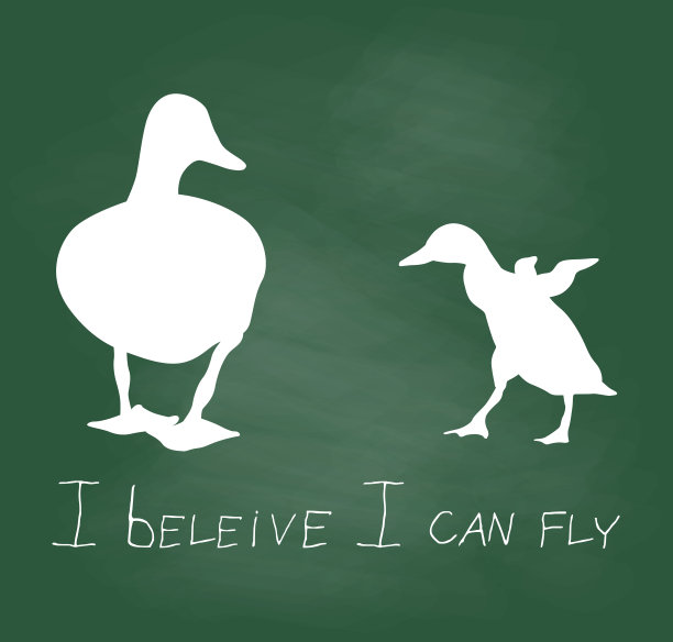 我相信我能飞黑板图片下载