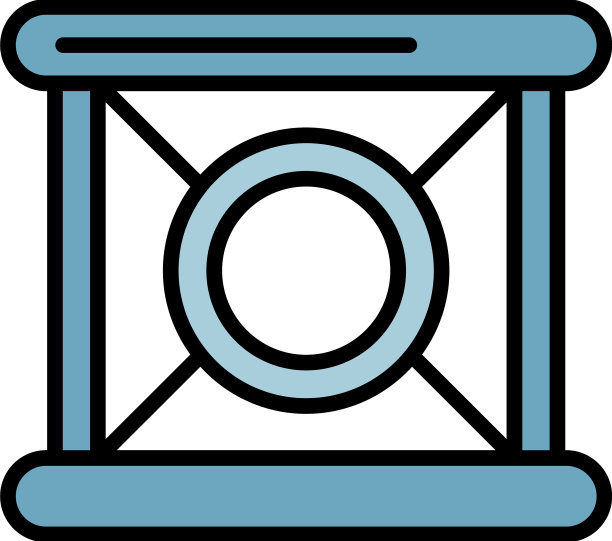 狗敏捷圈图标颜色轮廓图片下载