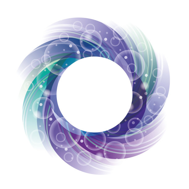 透明气泡紫色圆形漩涡图片下载